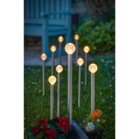See more information about the 10 Pack Solar Garden Stake Light 10 Warm White LED - 44cm GlowBall by Smart Solar