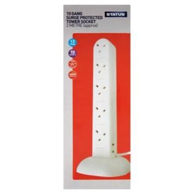 See more information about the Surge Protection Tower Extension Socket 10 Way 2Mtr