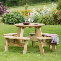 See more information about the Katie Garden Picnic Table by Zest - 4 Seats