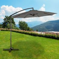 See more information about the Overhang Garden Parasol by Croft - 3M Charcoal