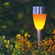 See more information about the Solar Garden Stake Light Orange LED - 36.5cm by Bright Garden