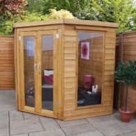 See more information about the Mercia Premier 6' 9" x 6' 9" Pent Summerhouse - Premium Dip Treated Shiplap