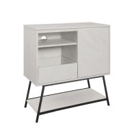 See more information about the Deco Cabinet Light Grey 2 Doors 2 Shelves 1 Drawer