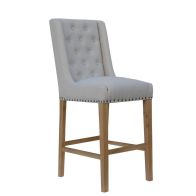 See more information about the Pair of Lancelot Dining Chairs Oak & Metal Natural