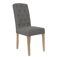 See more information about the Pair of Lancelot Dining Chairs Dark Grey