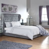 See more information about the Dakota Double Ottoman Bed Fabric Grey 5 x 7ft