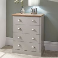 See more information about the Kendal Chest of Drawers Grey 5 Drawers