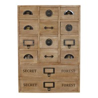 See more information about the Wood Organiser 14 Drawers 45cm - Natural