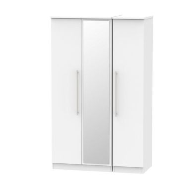See more information about the Colby Tall Wardrobe Light Grey 3 Doors