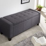 See more information about the Verona Large Ottoman Fabric Dark Grey 1 Door