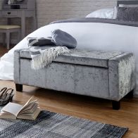 See more information about the Verona Large Ottoman Wood & Fabric Grey 1 Door