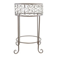 See more information about the Cream Scroll Metal Plant Stand